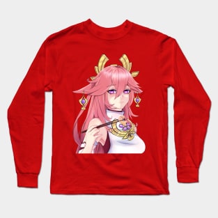 Yae Miko Genshin Impact Long Sleeve T-Shirt